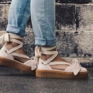 Tan Fenty Creeper Sandals